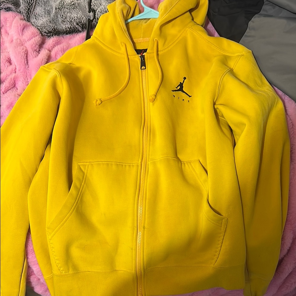 Nike Yellow Full-Zip Athletic Jacket